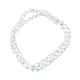 Transparentes perles de verre de galvanoplastie brins EGLA-I017-03-AB05-2