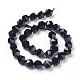 Brins de perles d'onyx noir naturel G-K282-01C-2