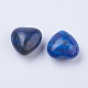 Piedras de amor de corazón de lapislázuli natural DJEW-P009-01A-2