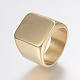 304 кольцо с печаткой из нержавеющей стали для мужчин RJEW-G091-16-G-1