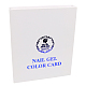 マニキュアネイルジェルカラーカード  カラーパレットディスプレイブック  長方形  ホワイト  21.7x18x3.3cm MRMJ-P004-06-2