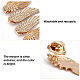 CHGCRAFT 6 Pairs Feather Lapel Pin Angel Wings Light Gold Wing Alloy Brooches Suit Shirt Collar Lapel Pins Sweater Shawl Coat Breastpin Accessories 4x38x1.8mm JEWB-CA0001-08LG-5