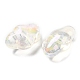 Perlas de acrílico iridiscentes arcoíris transparentes chapadas en uv OACR-C016-31C-2