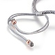 Fabbricazione di braccialetti di perline intrecciati con corde di nylon BJEW-F360-FRG03-3