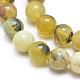 Opale jaune naturel brins de perles rondes G-M296-02-6mm-3