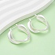 Латунные серьги-кольца EJEW-A143-15S-2