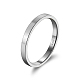 925 anello a fascia semplice in argento sterling placcato rodio RJEW-P099-01B-P-1