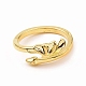 Brass Dragon Wings Cuff Ring for Women RJEW-B028-21G-2