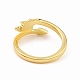 Кольцо-манжета из латуни с крыльями дракона для женщин RJEW-B028-21G-3