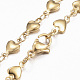 304 Stainless Steel Heart Link Chain Jewelry Sets SJEW-H103-A-01G-4