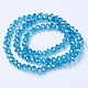 Electroplate Glass Beads Strands EGLA-A034-T1mm-A13-2
