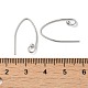 925 crochets de boucle d'oreille en argent rhodié STER-M117-01P-3
