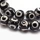 3-Augen-Dzi-Perlen im tibetischen Stil G-K166-01-10mm-L1-01-3