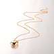 Eco-Friendly Brass Necklaces NJEW-J025-01G-1