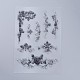 シリコーン切手  DIYスクラップブッキング用  装飾的なフォトアルバム  カード作り  スタンプシート  花柄  160x110x3mm DIY-L036-A10-2