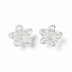 ABS Plastic Imitation Pearl Flower Bead Caps KY-T023-033-4