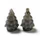 天然ラブラドライトディスプレイ装飾  クリスマスツリー  38.5x24.5mm G-G997-E08-2
