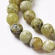 Brins de perles turquoise jaune naturel (jaspe) G-Q462-12mm-22-3
