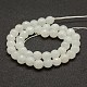 Chapelets de perles en jade blanc naturel à facettes G-F448-10mm-2
