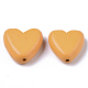 Painted Natural Wood Beads X-WOOD-R265-08-2