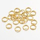Colore oro anelli di ottone salto X-JRC7MM-G-1