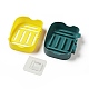 Пластиковые настенные самодренирующиеся ящики для мыла DJEW-G029-02B-2