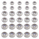 DICOSMETIC 50Pcs 3 Style 316L Surgical Stainless Steel Beads STAS-DC0014-49-1