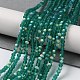 Imitation Jade Glass Beads Strands EGLA-A034-T2mm-MB18-2