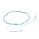 Bracciali di perline intrecciati con filo di nylon regolabile BJEW-JB04377-4