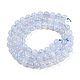 Chapelets de perles d'agate naturelle G-G099-6mm-23-2