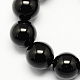 Obsidienne naturelle perles brins G-R173-14mm-02-1