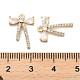 Латунные микропаве прозрачные подвески с фианитом KK-C054-23G-3