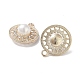 Pendenti con perle d'imitazione in ABS FIND-C042-01G-2