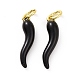 Подвески из латуни с покрытием из эмали KK-C008-20G-3
