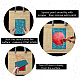 CREATCABIN Silk Screen Stencils for Polymer Clay Reusable Silkscreen Print Kit Self-Adhesive Minimalism Printing DIY for Jewelry Earrings Wood Fabric Wall T-Shirt Paper 5.9 x 3.9 Inch(Women Pattern) DIY-WH0419-0002-4