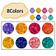 640 Uds 8 colores cuentas acrílicas esmeriladas MACR-YW0001-84-2