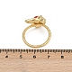 Латунные микро проложить манжеты кольца кубического циркония RJEW-C139-08G-5