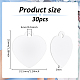 30 шт. пустые двухсторонние алюминиевые подвески с термопереносом DIY-BC0012-89C-2