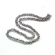 Faceted Round Electroplate Luster Pearl Plated Glass Beads Strands X-EGLA-F009-A01-3