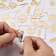 Pandahall Self Adhesive Brass Stickers DIY-TA0008-48-3