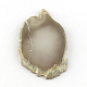 Forme mixte teint agate naturelle des pierres précieuses gros pendentifs G-R300-05-2