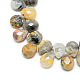 Fili di perline di pietre preziose naturali di agata pazza X-G-T006-10-1