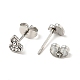Rhinestone Gourd Stud Earrings with 316 Surgical Stainless Steel Pins EJEW-A081-04P-03-2