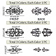 Nbeads 9 Juego de botones de rana con nudos chinos de aleación de zinc FIND-NB0003-05-2