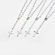 Abacus verre rosaire perle pendentif colliers NJEW-JN02048-1