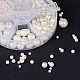Pandahall circa 804 pezzi 6 taglie senza fori / accessori per indumenti di perle imitate non forate per riempitivi di vasi ACRP-PH0001-01-3