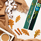 Gomakerer 1 ヤード フローラル ベルベット リボン  ギフト包装用のダークグリーン片面リボンフラワーベルベットリボントリム  DIYの服  休日のクリスマスの装飾  縫製装飾 SRIB-WH0011-077B-5