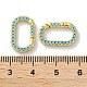 Застежки из латуни с микропаве и цирконием KK-Z039-06A-G-3