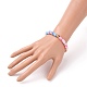 Polymer Clay Heishi Beads Stretch Bracelets BJEW-JB05740-4