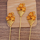 Iron Hair Stick Findings OHAR-PW0001-266G-1